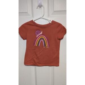 Granimals 2T Rrange Short Sleeve T-shirt Snail Rainbow Explore Casual Summer